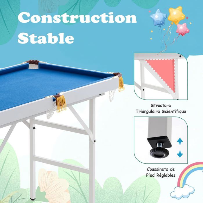 Mini table de billard 31.4x18.8x8cm, Vert + accessoires RUIDA Mini table de billard 31.4x18.8x8cm, Vert + accessoires RUIDA