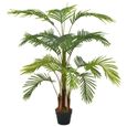 BINGO- Plante Artificielle Interieur Fausse Plantes avec pot Palmier Vert 120 cm8984-0