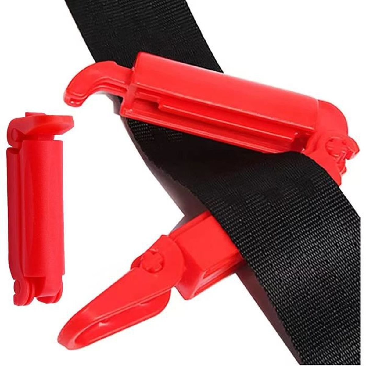 Clip Réglable Pour Ceinture De Sécurité - Lot De 2, En Plastique ABS, Universel - 3