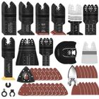 BIGILANTUH Ensemble de 116 lames de scie multi-outils - lame scie oscillante - compatible Einhell Makita DTM51Z Dremel Parkside et plus