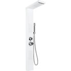 BRAND LUXS 4 Modes Panneau Colonne de Douche Hydro-massante Blanc en Acier Inox 15 x 47 x 130 cm (I x P x H)