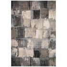UN AMOUR DE TAPIS tapis salon 120x170 tissé gris rectangle motif géométrique CALEGANT
