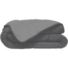 TOISON D'OR HUDSON Couette légère Microfibre 200g/m² 140x200cm Gris & Argent