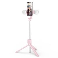 Couleur 3 Mini Perche à Selfie Bluetooth LED, TRPied, Lampe, Support de Téléphone Portable, Contrôle Vidéo Ex