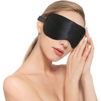 Masque de Sommeil, Masque de Nuit Soie, 100% Soie Naturelle Occultant Ultra-Douce Masque de Voyage Masque de Yeux Sommeil, Mas[401]