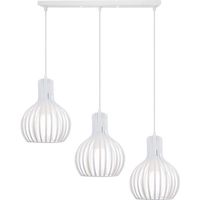 iDEGU 3 Lampes Suspension Luminaire Moderne, Lustre Plafonnier en m&eacute;tal en Forme de Cage &agrave; Vase Lampe de Plafond p165
