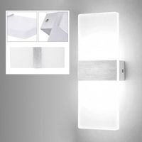 Hengda Applique murale LED Projecteur mural Lampe de salle de bain Applique murale Lampe de couloir Blanc 12W
