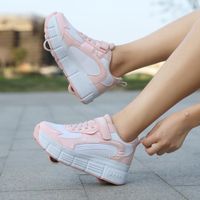 Chaussures à roulettes pour enfants QiwenChen™ - Rose - Baskets Roller Sneakers