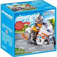 PLAYMOBIL - 70051 - City Life Les Secouristes - Urgentiste et moto