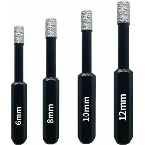 2 Forets Diamantés 2.5mm Pour Verre, Pierre, Carrelage - HSS, Longueur 25mm, Tige 2.3mm - Pour Perceuse, Outil Rotatif - 13