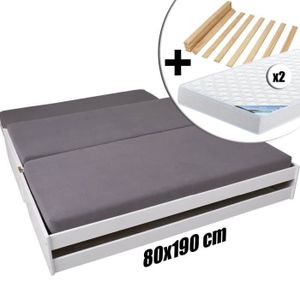 Lit Multifonction Julie Lit Enfant 80x190 Achat Vente Lit Enfant 80x190 Pas Cher