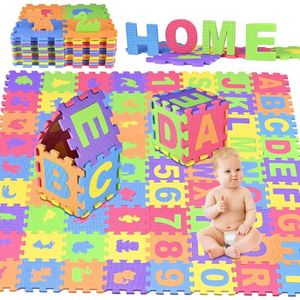 TAPIS ÉVEIL - AIRE BÉBÉ Tapis puzzle en mousse pour bébé - SAFE - Alphabet et chiffres - Enfant - Mixte