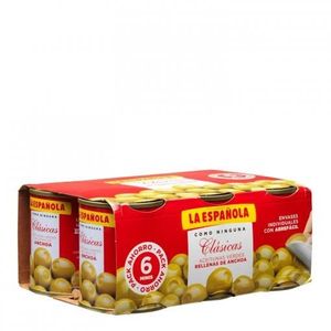 AUTRES LEGUMES Olives aux anchois la española pack 6