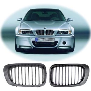 Front Kidney Grille N//S GAUCHE NOIR /& CHROME BMW 3 E46 2001-2005 4//5 portes NEUF