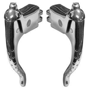 cyclingcolors LEVIERS DE Frein Velo Double Commande Repose Main Noir Course Route Vintage Fixie Epoque Aluminium 22MM