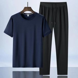 ENSEMBLE DE SPORT Ensemble de Vêtement de Sport Homme Léger Respirante Taille élastique Shirt + Pantalon