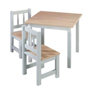 TABLE ET CHAISE ROBA Ensemble Table + 2 Chaises Enfants Woody - Ta