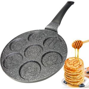 POÊLE - SAUTEUSE Amalindo Pancake Poêle à pancake 26 cm  7 trous an