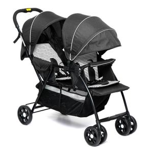 poussette double bebe et enfant