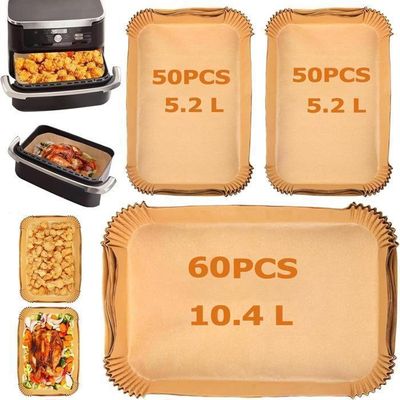 Papier Cuisson Pour Friteuse à Air – 160 Feuilles – Compatible Cosori 10L, Ninja AF500EU, Cecotec 9L