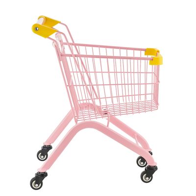 Chariot Panier a roulettes supermarche enfant - H poignee 54 cm