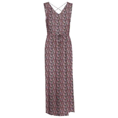 Robe longue Vero Moda Rose Coupe droite Col V 100 Viscose Livaeco De Birla Cellulose Peche Cdiscount Pret a Porter