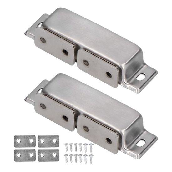 Lot De 3 Loquets De Porte En Acier Inoxydable - 10,2 Cm - Pour Porte, Fenêtre, Armoire, Cage Animaux
