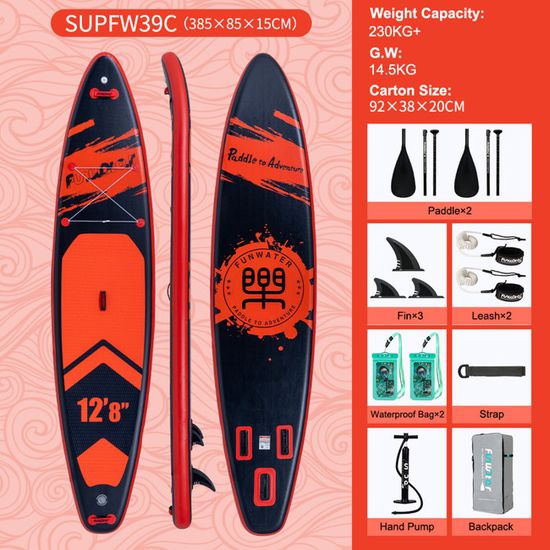 Planche De Paddle Gonflable SUP Complète - Kit Avec Pagaie, Pompe, Jusqu'à 120kg - ECD Germany