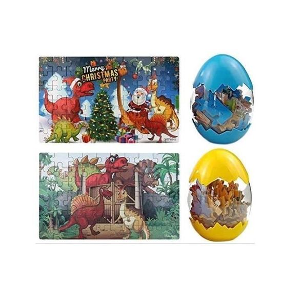 Puzzle 36x24 Cm Puzzle Dinosaure 60 Pièces - Enfant à Partir De 5 Ans