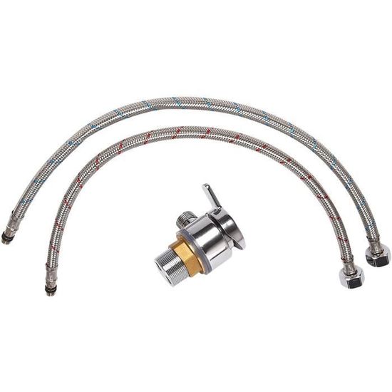 Mitigeur thermostatique pour tuyau de douche, eau c et froide, convient