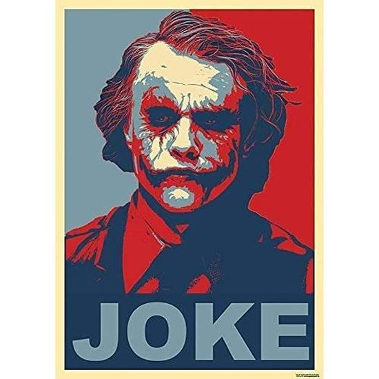 Joker Batman The Dark Knight Why So Serious Red Blue Poster11x17inch