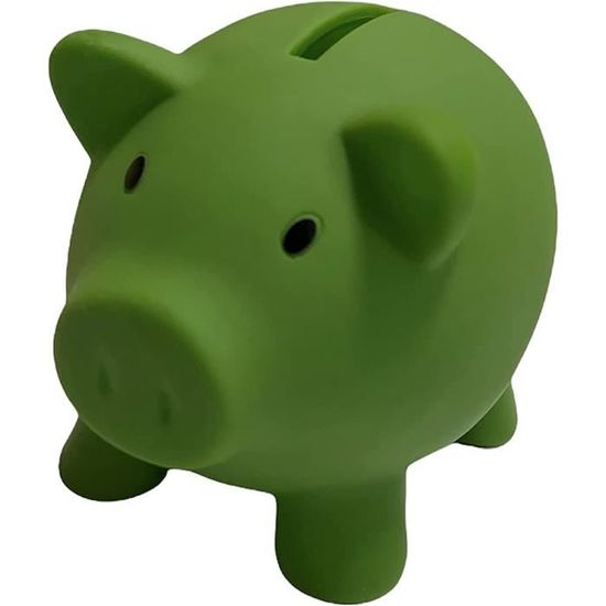 Tirelire Cochon En PVC Souple - Petite Taille Pour Enfants - Bouchon Sécurisé - Voyage