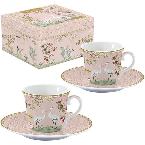 Easy Life Coffret 2 Mugs 35cl Porcelaine Santa Is Coming - Noël Festif