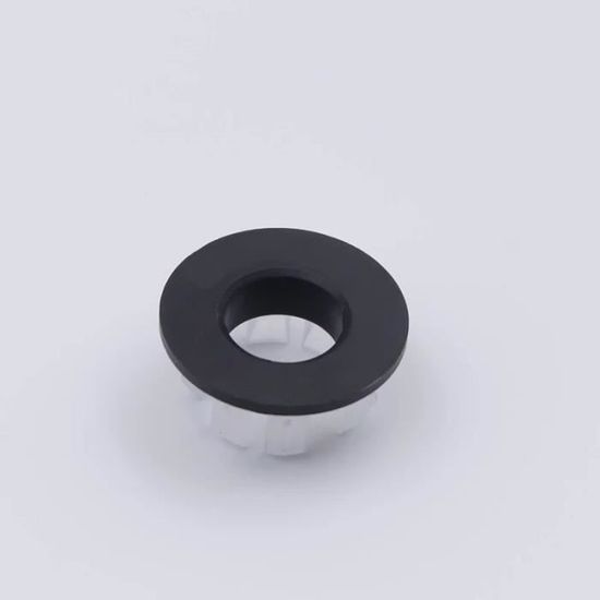 Bouton Rotatif De Baignoire En Laiton Noir - Diamètre 74 Mm, Protection Anti-débordement, Pour Robinetterie Salle De Bain