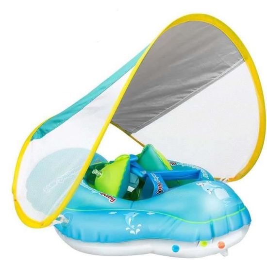 Auvent Pare-soleil Pour Bouée Bébé - Protection UV 50+ - Amovible Et Imperméable - Pour Piscine Et Plage - Enfant