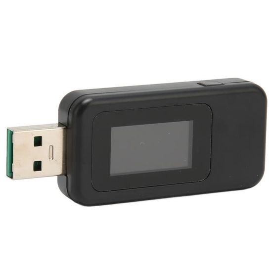 Testeur De Jauge De Puissance USB C, Testeur De Charge D'amplimètre De Voltmètre USB, Tension USB Et Moniteur De Courant Avec Câble Tressé USB C Vers USB C (1,5ft/50cm) - Test Câble