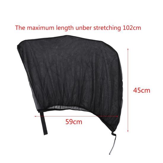 Lot De 2 Pare-soleils Latéraux En Maille Respirante Pour Bébé/camping, Blocage De La Chaleur, Protection UV, Couverture Arrière De Voiture, Camion, SUV, Van (taille L 124,5 X 55,9 Cm
