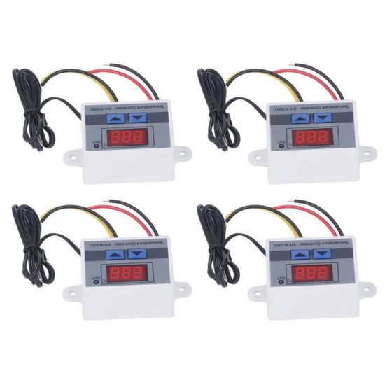 3 Thermostats Numériques XH-W3001 - Sonde Étanche - Plage -50 à 125°C - 10A 1500W
