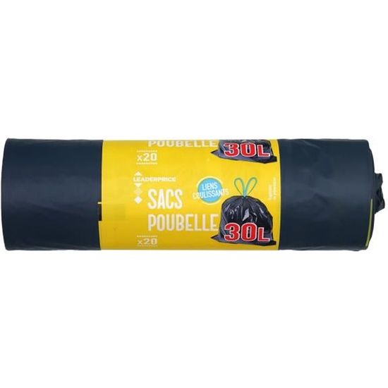 Sac poubelle 30l leclerc top