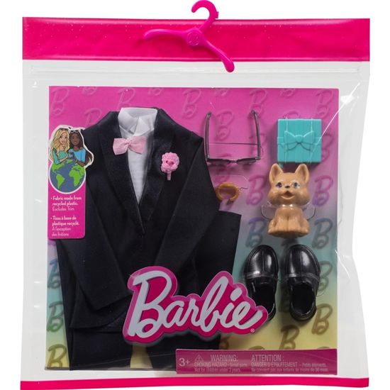 Barbie Fashionistas Coffret Poupée Blonde Et Ses Tenues, Vêtements Et Accessoires Pour 4 Tenues Complètes, Jouet Pour Enfant, GDJ40