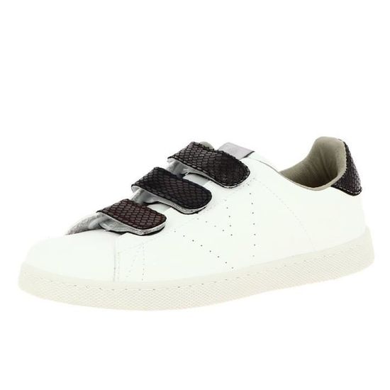 VICTORIA Baskets 12525 velcro Blanc Femme Cdiscount Chaussures