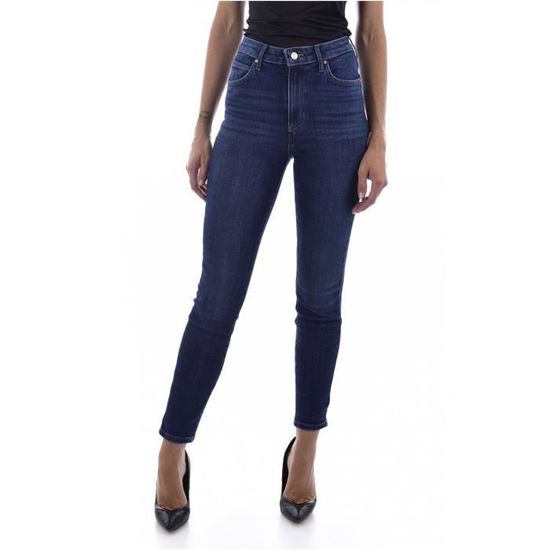 Jean Skinny Taille Ultra Haute Guess Jeans Bleu Cdiscount Pret a Porter
