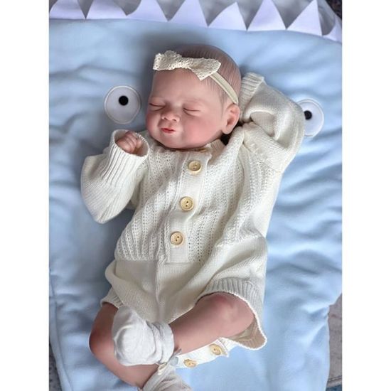 Poupée Reborn Artistique Elsa - Bébé Réaliste 18 Pouces, Corps Doux, Yeux Fermés, Fait Main Au Royaume-Uni