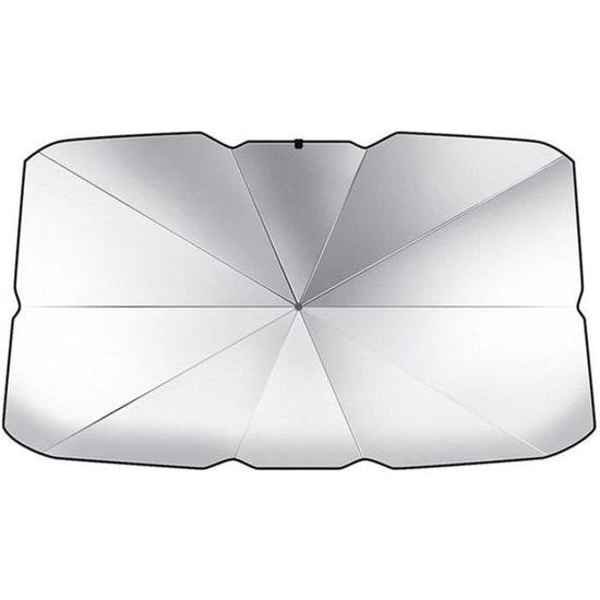 BIXUAN Pare-soleil Pliable Ford Fiesta MK7 2008-2016 - Protection UV Pare-brise Avant Coupe-Vent Argenté Réfléchissant