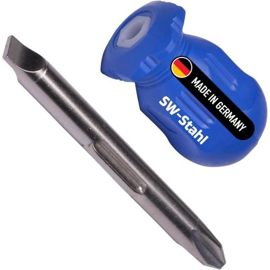 Tournevis Réversible 2 Voies Uxcell - Poignée Magnétique 6mm Fente/cruciforme - Neuf