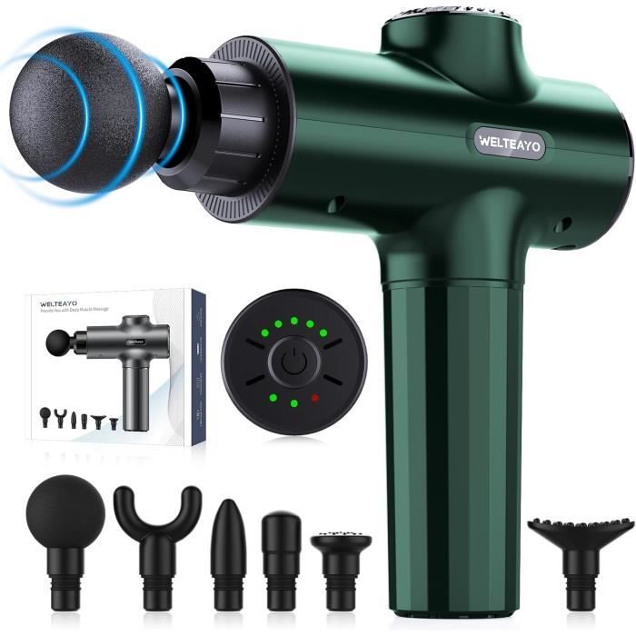 Pistolet De Massage Musculaire Profond WS-056 - Percussion, Sans Fil, Rechargeable, Neuf