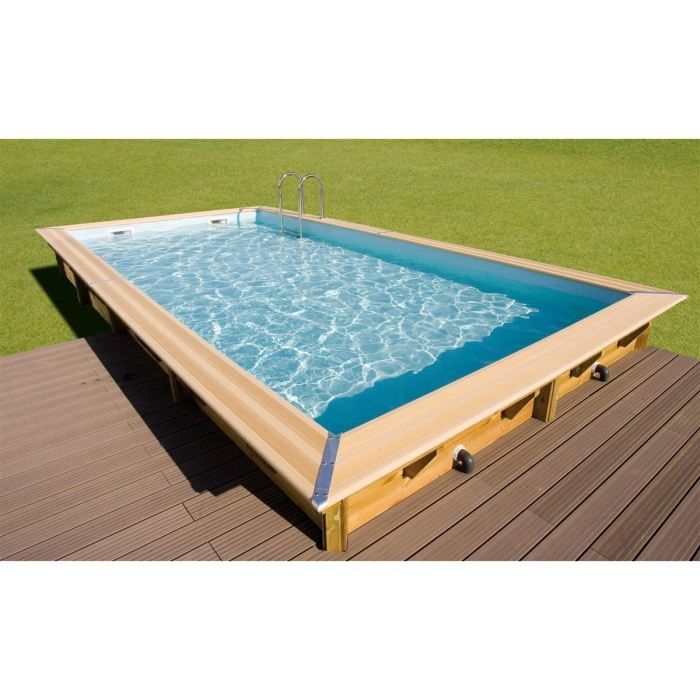 Ubbink Piscine Bois Linea Beige 350x650x140cm Achat Vente Piscine Piscine 350x650x140 Cdiscount