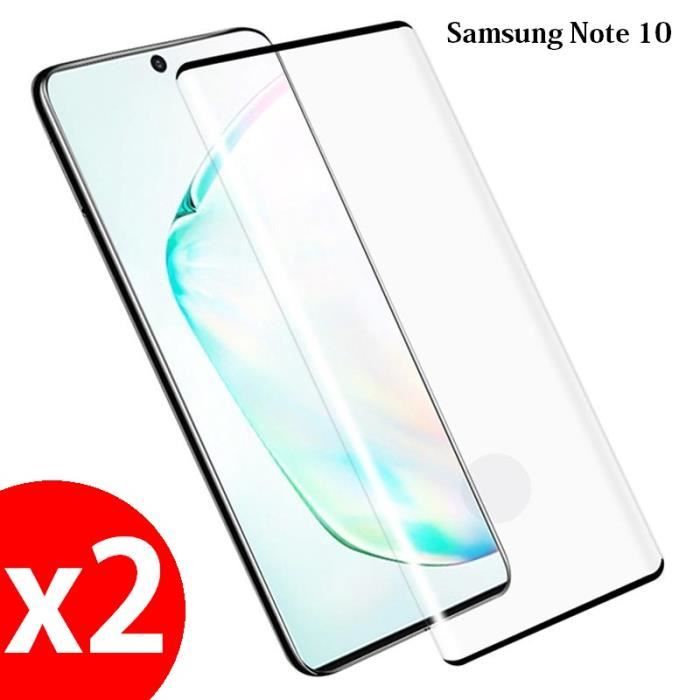 X2 film en verre trempe SAMSUNG NOTE 10