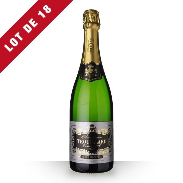 18X Trouillard Extra Sélection Brut 75cl - Champagne