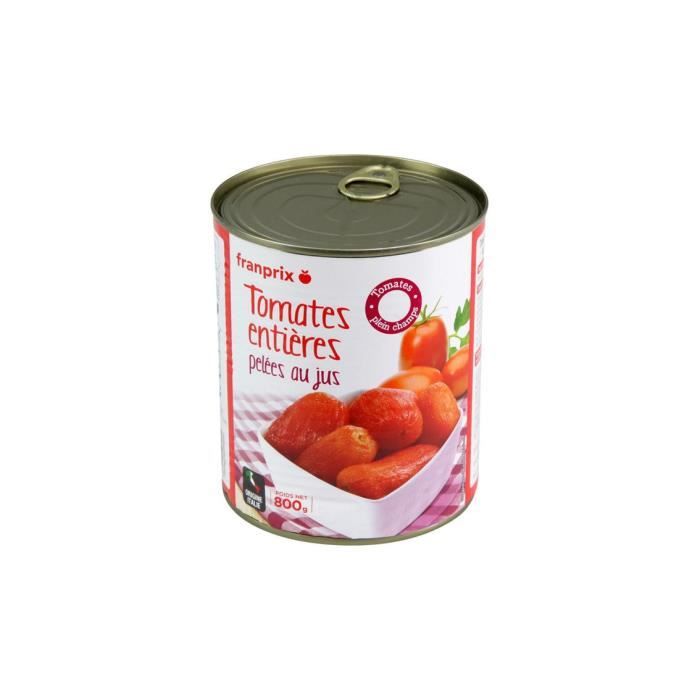 Tomates entières pelées Franprix - 480g
